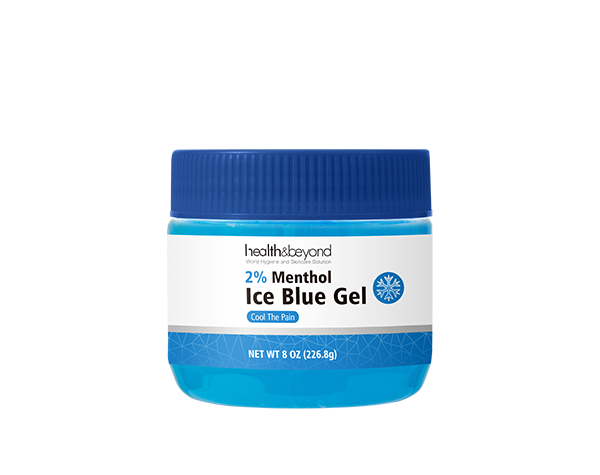 Gel bleu glacé au menthol à 2 %