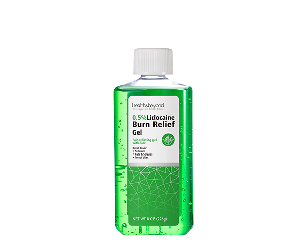 Gel anti-douleur pour brûlures à 0,5 % de lidocaïne