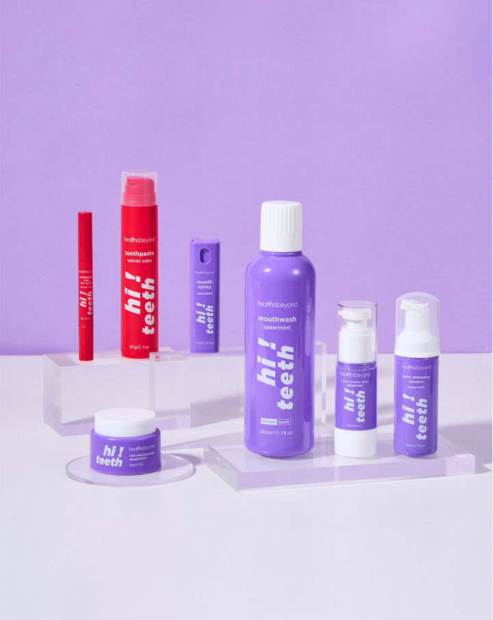 Mousse blanchissante pour les dents