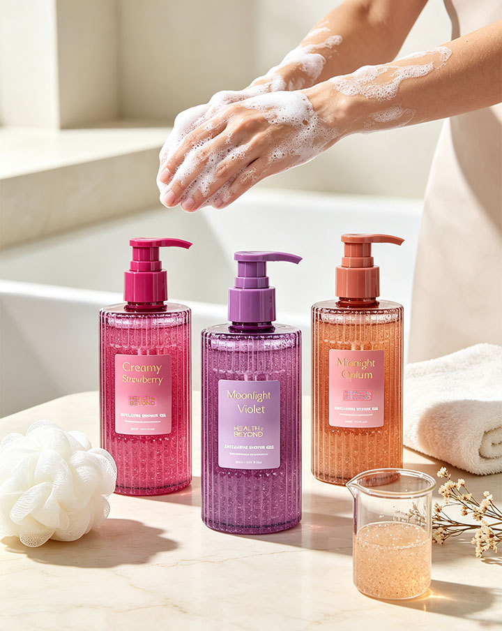 Gel douche exfoliant
