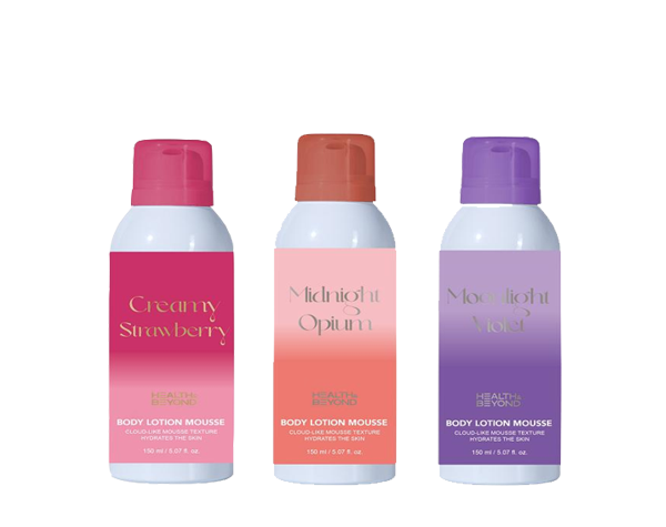 Mousse de lotion pour le corps