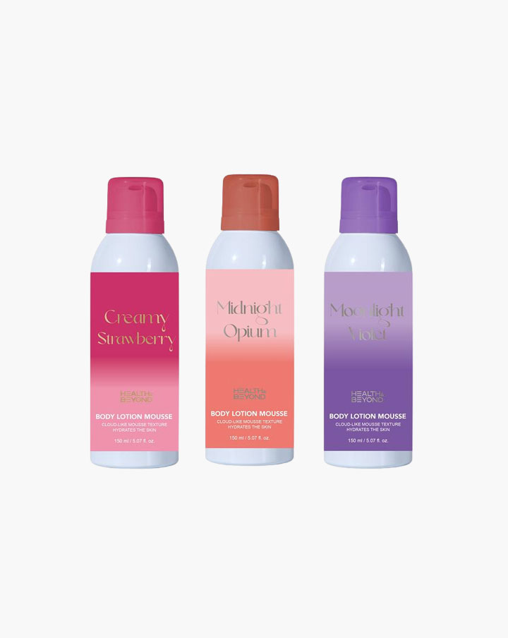Mousse de lotion pour le corps