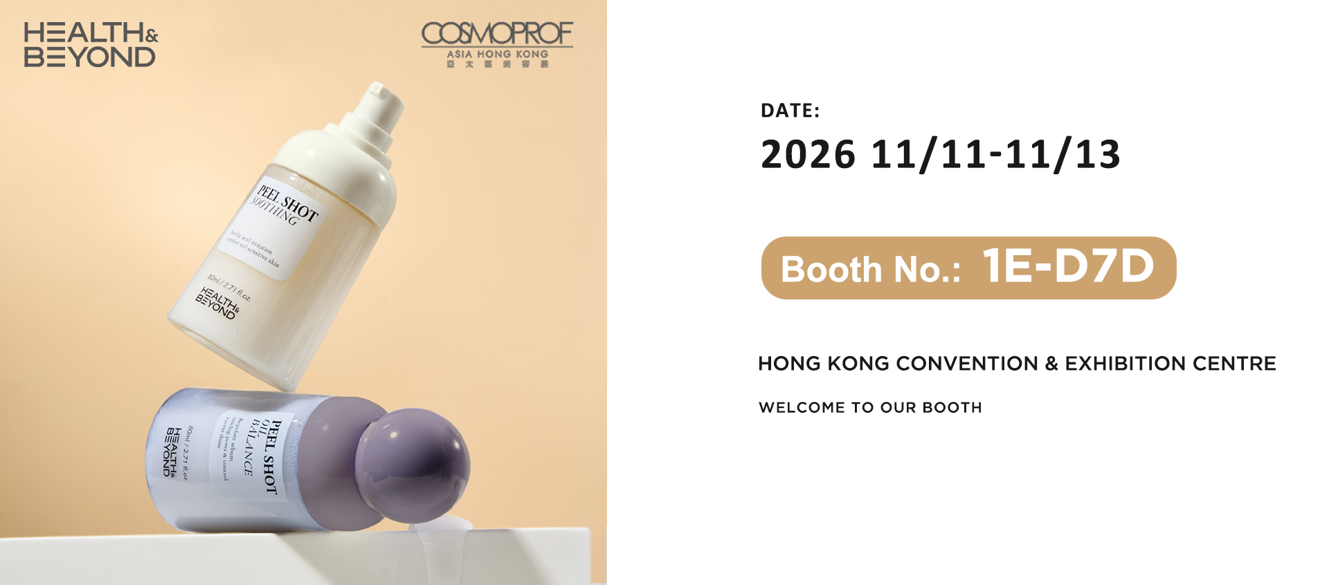 Health & Beyond exposera &agrave; Cosmoprof Asia 2026